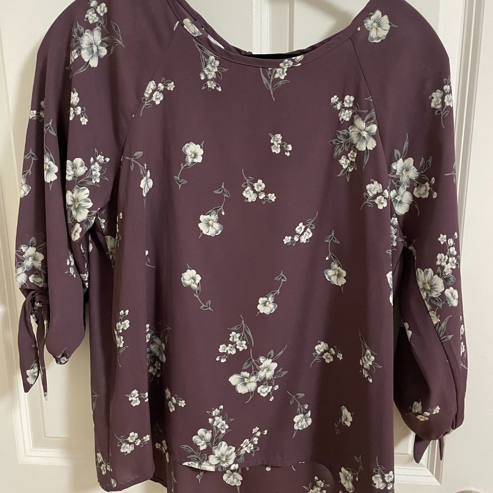 Papermoon new purple floral shirt